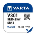 Батарейка Varta V301 / SR43, 1 шт.
