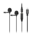Микрофон Boya BY-M2D, петличный, всенаправленный, двойной, для Apple iPhone