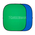 Фон GreenBean Twist B/G, хромакей, 240х240 см, зеленый / синий