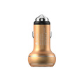 Автомобильное зарядное устройство Devia Thor Dual USB Port Car Charger, золотое