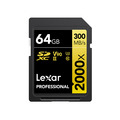 Карта памяти Lexar SDXC 64GB Professional 2000x UHS-II U3 V90 (300/260 MB/s)