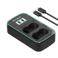Зарядное устройство Kingma BM058Q-ENEL15, для 2х Nikon EN-EL15, дисплей, USB Type-C
