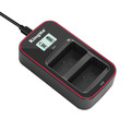 Зарядное устройство Kingma BM058-BLH1, для 2х Olympus BLH-1, дисплей