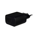 Сетевое зарядное устройство TFN Rapid, 2xUSB, 2.4 A, черный