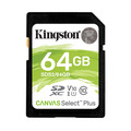 Карта памяти Kingston SDXC 64GB Canvas Select Plus UHS-I Class 10 U1 V10