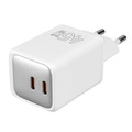Зарядное устройство TFN GAN C+C Dual 45 Вт, белое