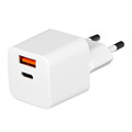 Зарядное устройство TFN Nano USB A+C PD 20W, белое