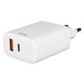 Зарядное устройство TFN Rapid USB-A + USB-C, PD 20 Вт, белое
