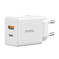 Зарядное устройство Baseus Cube 20W, USB-C + USB-A, 20 Вт, белое