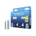 Аккумуляторы Panasonic Eneloop AA 2000 мАч, 4 шт + AAA 800 мАч, 4 шт (BK-KJMCDE44E)