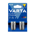 Батарейки Varta AAA Ultra Lithium, 4 шт.