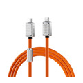 Кабель Orico 240B1-40-10-OR-BP, USB 4.0, Type C, 40 Гбит/с, PD, 240 Вт, 1 м, оранжевый