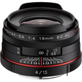 Объектив Pentax DA 15mm f/4 ED AL HD Limited черный