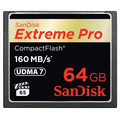 Карта памяти SanDisk CompactFlash 64GB  Extreme Pro 160 Mb/s (SDCFXPS-064G-X46)