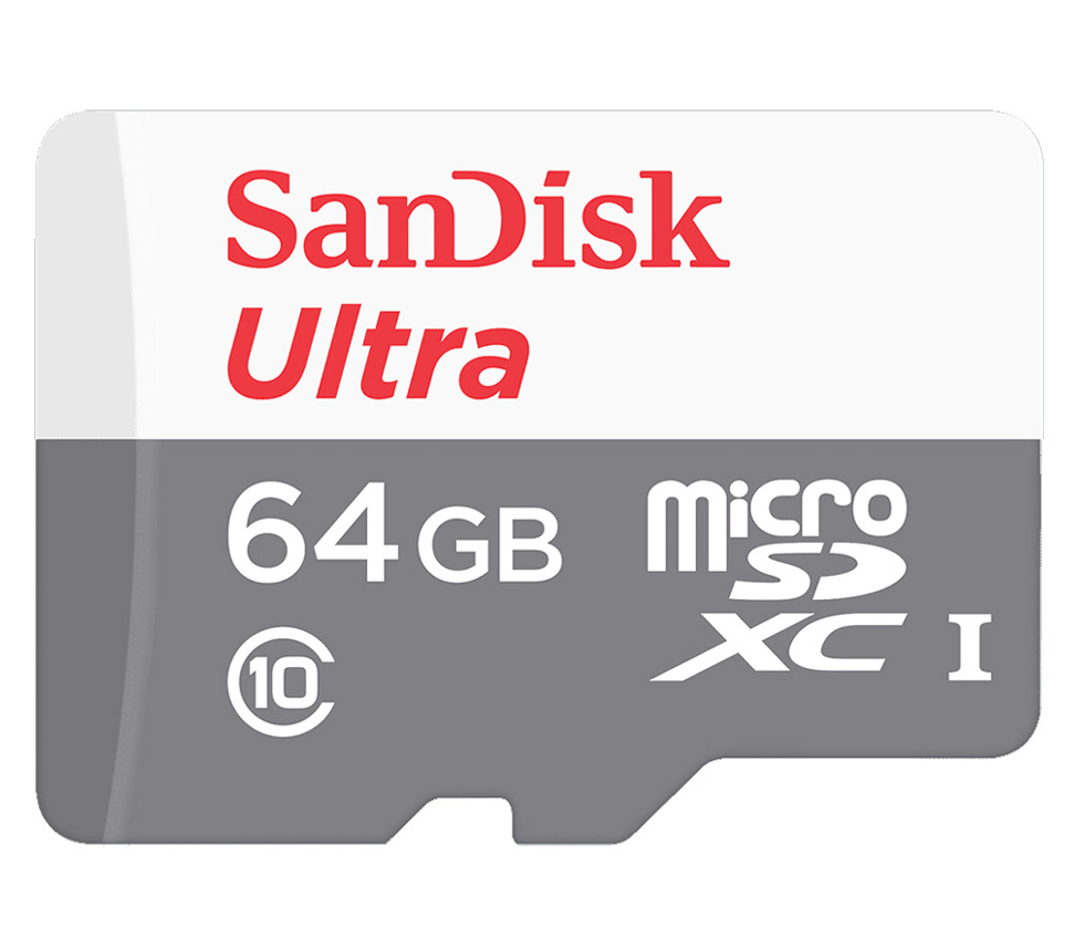 MicroSDXC 64GB Class10 Ultra 100 МБ/s с адаптером