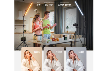 Комплект осветителей Neewer BH20B LED Video Light Stick, 2х21 Вт, 3200-5600К