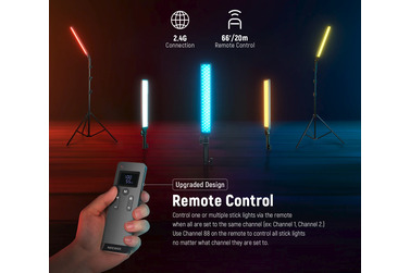 Комплект осветителей Neewer BH20B LED Video Light Stick, 2х21 Вт, 3200-5600К