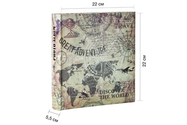 Фотоальбом Fotografia 10x15 см 200 фото, «Путешествие» книжный переплет, FA-BBM200 - 411