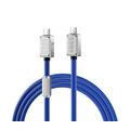 Кабель Orico 240B1-40-10-BL-BP, USB 4.0, Type C, 40 Гбит/с, PD, 240 Вт, 1 м, синий