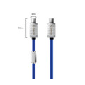 Кабель Orico 240B1-40-10-BL-BP, USB 4.0, Type C, 40 Гбит/с, PD, 240 Вт, 1 м, синий