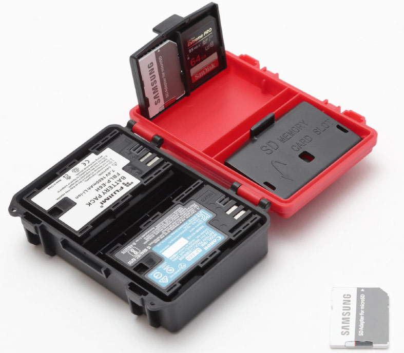 FJ-BATBOX универсальный, для батарей и карт памяти (2 акб, 4 SD)